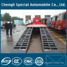 FAW 8*4 Flat Bed Truck for Loading Excavator Truck